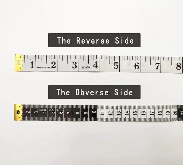 Alt view image 3 of 5 - 3 Pack Soft Measuring Tape for Body ,Double Scale Fabric Craft Tape Measure Sewing Tailor Cloth Flexible Ruler for Weight Loss 60 inch/150cm,White