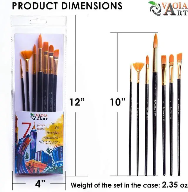 Alt view image 3 of 7 - Paint Brush Set for Acrylic Painting Artist Paint Brushes Watercolor Brush Professional Oil Painting Brushes Gouache Paint Set for Body Small Craft Paint Brushes Blue Handle