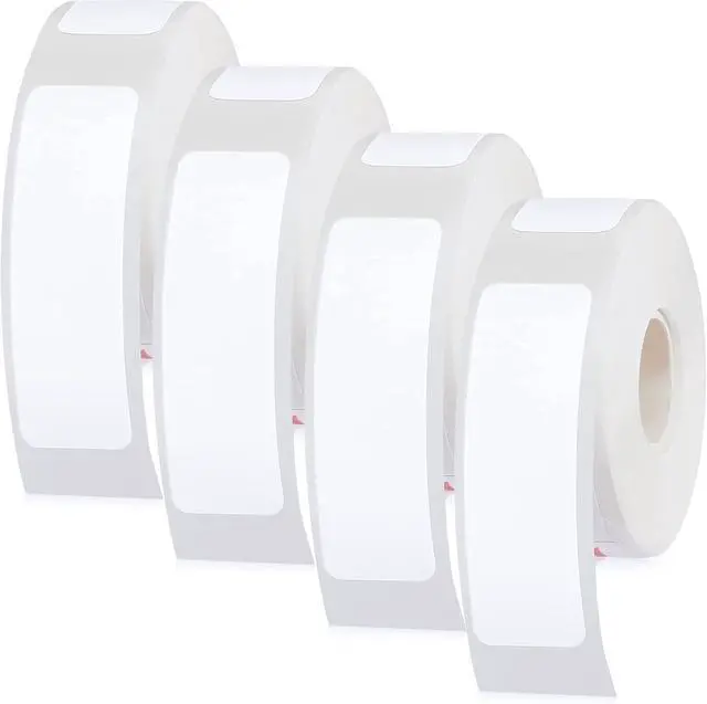 Main image of Chinco 640 Pieces Label Printer Tape 12 x 40 mm Laminated Labeling Stickers Replacement Compatible with D30 Portable Printer Label Print Paper for Office 160 Label/roll