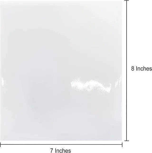 Alt view image 2 of 5 - VHALE Glossy Clear Self-adhesive Overlay Laminating Sheet Contact Papers, 7 X 8 Inches, Single-sided, for Easy Application of Paper Suncatcher Kids Crafts, 3.15 Mil, Pack of 20