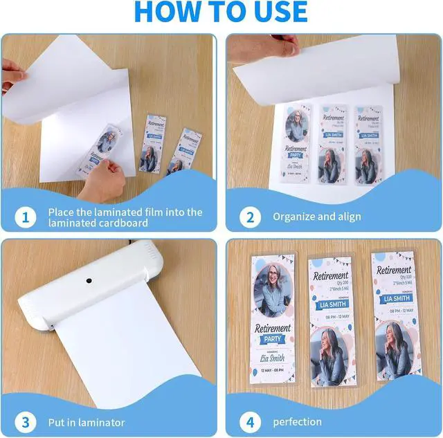 Alt view image 4 of 7 - Laminator Carrier Sleeve Lamination Carrier Thermal Laminating Carriers Sheets Thermal Carrier Sheet for Laminator with All Brand Laminating Pouch (5, Letter Size)