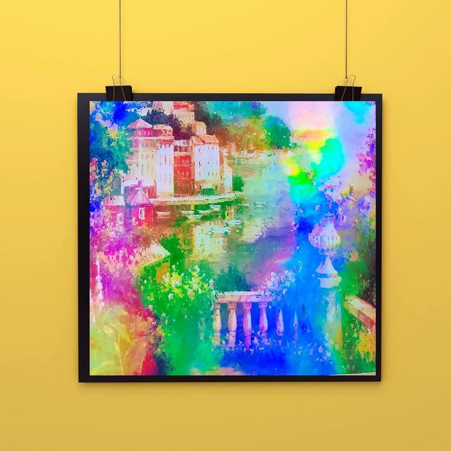 Alt view image 4 of 7 - Bleidruck 25 Sheets Clear Holographic Laminate Sheets Self-Adhesive Paper