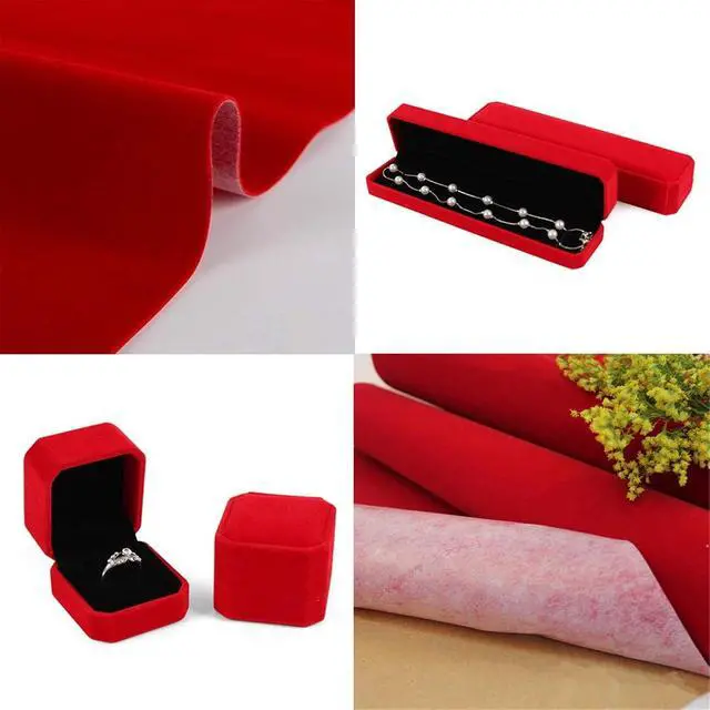 Alt view image 5 of 7 - YaoHui 3PCS Self Adhesive Felt Sheets, Peel & Stick Felt Adhesive Sheets, A4 Size (8.3" x 11.8", Red)