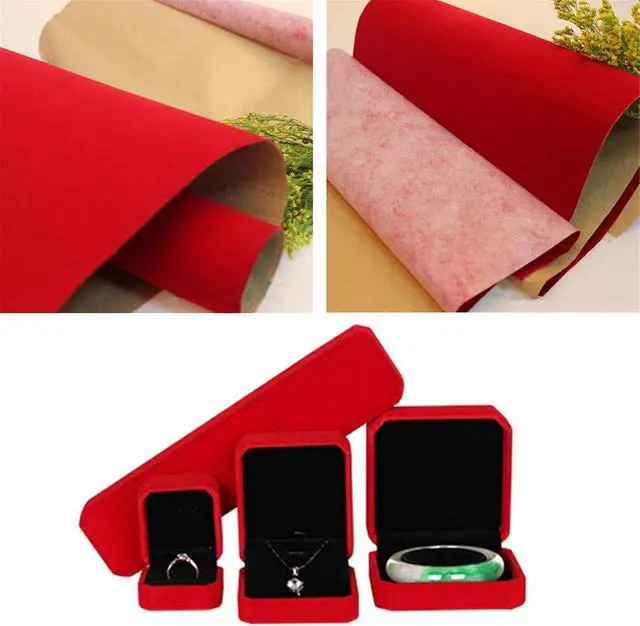 Alt view image 6 of 7 - YaoHui 3PCS Self Adhesive Felt Sheets, Peel & Stick Felt Adhesive Sheets, A4 Size (8.3" x 11.8", Red)