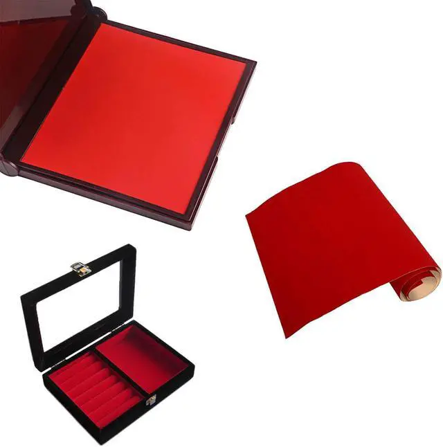 Alt view image 7 of 7 - YaoHui 3PCS Self Adhesive Felt Sheets, Peel & Stick Felt Adhesive Sheets, A4 Size (8.3" x 11.8", Red)