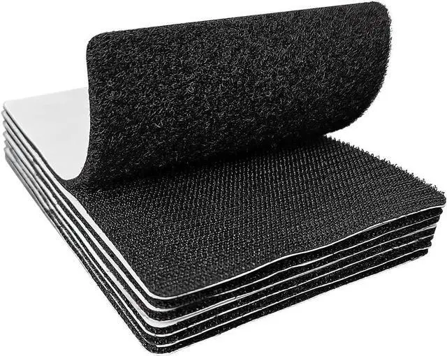 Main image of 4x6 inch Hook and Loop Strips with Adhesive, Nylon Heavy Duty Hook and Loop Tape, Excellent Grip, Interlocking Tape,for Sewing, Crafting,DIY,Wall Adhesive Strips - 6 Sets