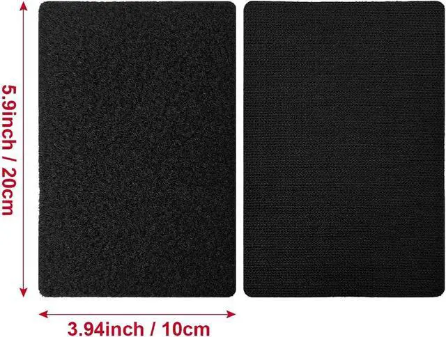 Alt view image 2 of 6 - 4x6 inch Hook and Loop Strips with Adhesive, Nylon Heavy Duty Hook and Loop Tape, Excellent Grip, Interlocking Tape,for Sewing, Crafting,DIY,Wall Adhesive Strips - 6 Sets