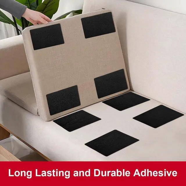 Alt view image 4 of 6 - 4x6 inch Hook and Loop Strips with Adhesive, Nylon Heavy Duty Hook and Loop Tape, Excellent Grip, Interlocking Tape,for Sewing, Crafting,DIY,Wall Adhesive Strips - 6 Sets
