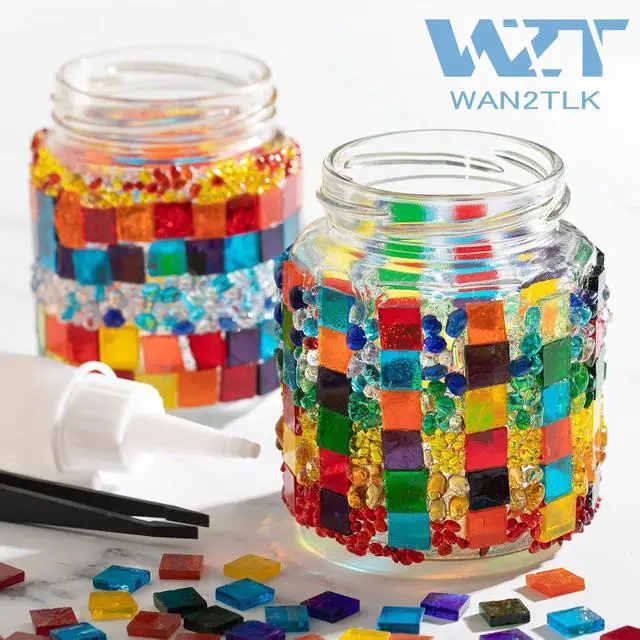 Alt view image 2 of 7 - Mosaic Glue 100ml - Non-Toxic & Water Resistant, Clear Mosaic Tiles Glue Ideal for All Tiles & Surfaces