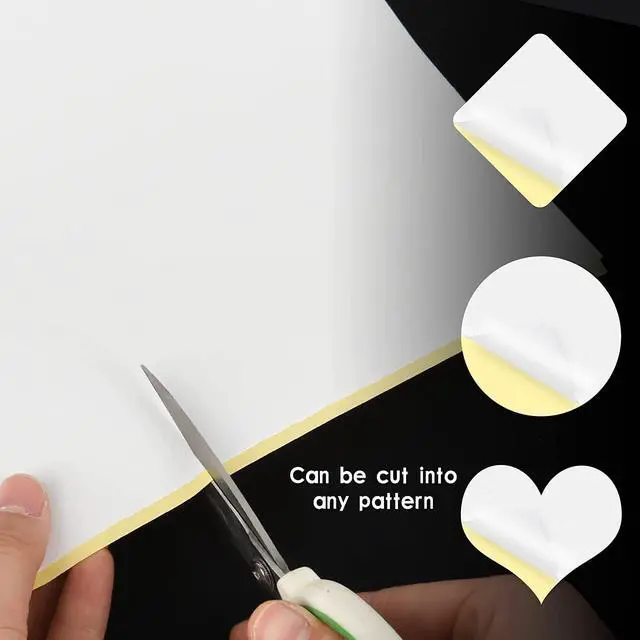 Alt view image 3 of 6 - 10 Sheets Double Sided Adhesive Tape, A4 Size Clear Arts Craft DIY Strong Sticky Arbitrary Cut Tape for Card Making,Home Decorative Or Office Supplies