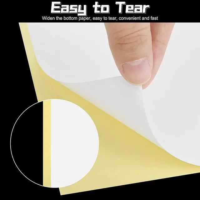 Alt view image 4 of 6 - 10 Sheets Double Sided Adhesive Tape, A4 Size Clear Arts Craft DIY Strong Sticky Arbitrary Cut Tape for Card Making,Home Decorative Or Office Supplies