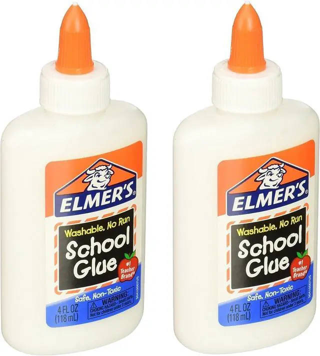 Main image of Elmer's Washable Liquid School Glue for Kids Art Projects, 4 Ounce, 2 Count