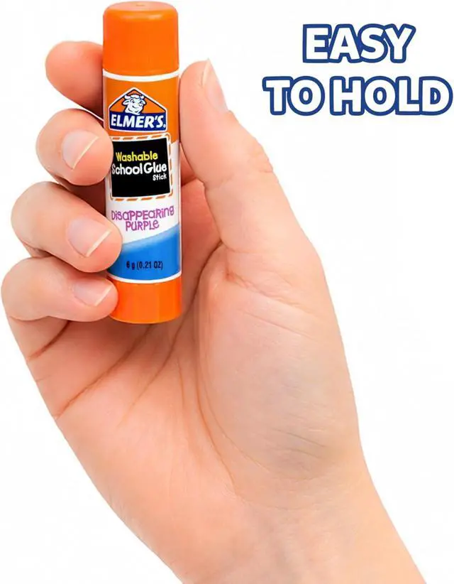 Alt view image 6 of 7 - Elmer's Glue Sticks Combo Pack, BlooStick Buddies & Disappearing Purple, 6 Grams, 12 Count - Kids School Supplies, Arts & Crafts, #1 Teacher Brand