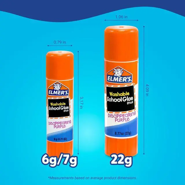 Alt view image 7 of 7 - Elmer's Glue Sticks Combo Pack, BlooStick Buddies & Disappearing Purple, 6 Grams, 12 Count - Kids School Supplies, Arts & Crafts, #1 Teacher Brand