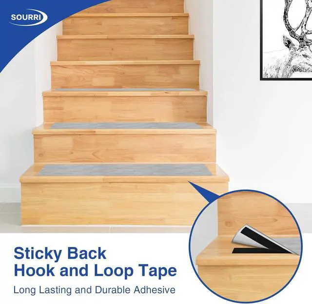 Alt view image 3 of 7 - 1 Inch x 26 Feet Hook and Loop Tape Sticky Back Fastener Roll, Nylon Self Adhesive Heavy Duty Strips Fastener for Home Office School Car and Crafting Organization