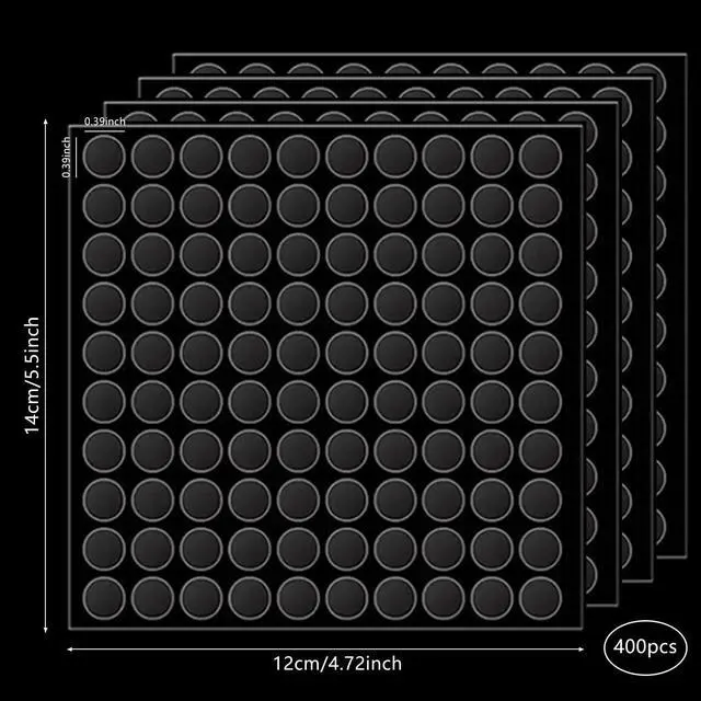 Alt view image 7 of 7 - 400 Pcs Double Sided Tape Museum Putty Sticky Dot, Removable Non-Marking 10mm/0.39 Round Adhesive Dots Clear Poster Putty for Crafts Balloons Festival Home Office Party Decorations