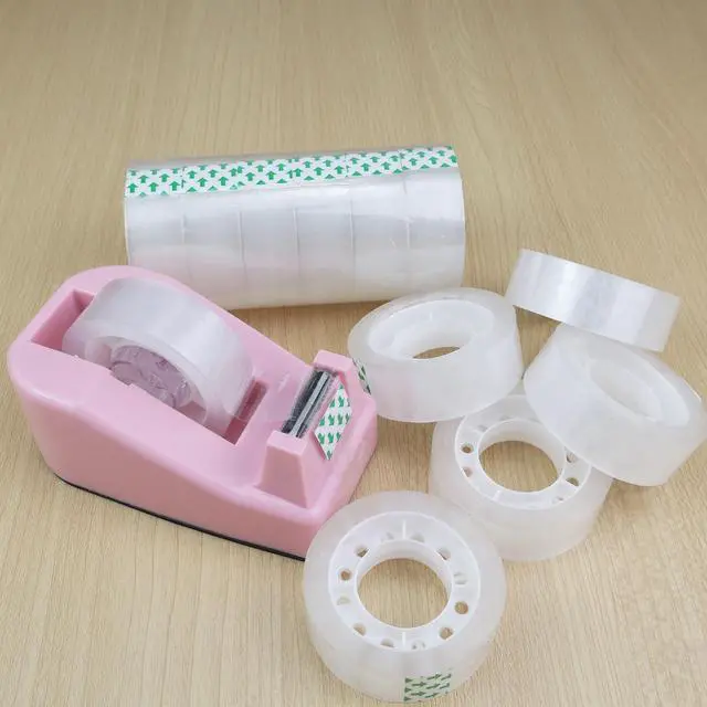Alt view image 4 of 5 - 12 Rolls Transparent Tape Clear Tape Refills Rolls,3/4 x 1000 Inches,1 inch Core,for Office, Home, School (12)