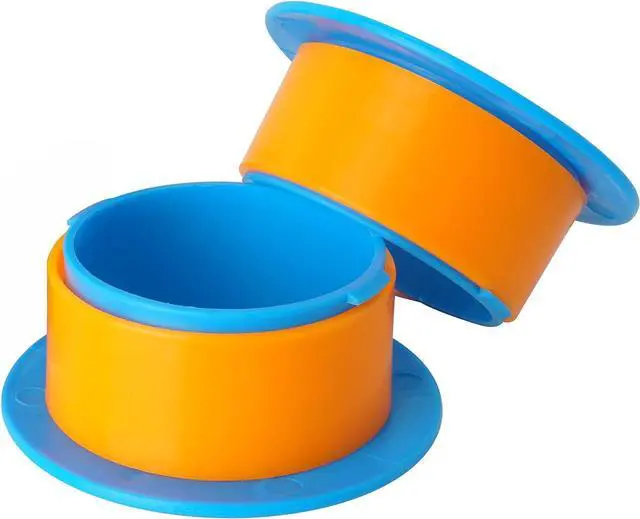 Alt view image 3 of 7 - OVOV 2 Pair Stretch Film Dispenser Plastic Hand Saver for 3" Core Blue