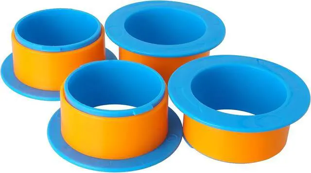 Alt view image 6 of 7 - OVOV 2 Pair Stretch Film Dispenser Plastic Hand Saver for 3" Core Blue