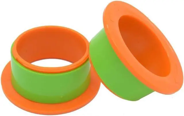 Alt view image 3 of 6 - ELFJOY Stretch Film Dispenser Stretch Wrap Holder for 3"Core Orange 1Pairs