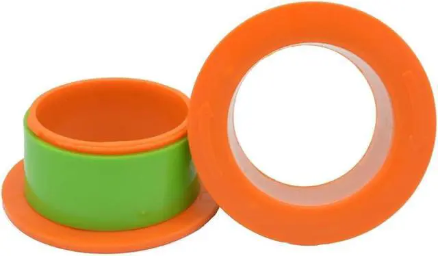Alt view image 4 of 6 - ELFJOY Stretch Film Dispenser Stretch Wrap Holder for 3"Core Orange 1Pairs