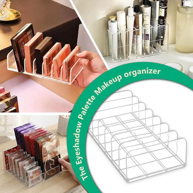 Alt view image 4 of 7 - 2 Packs Acrylic Mail Organizer Plastic Desk Cash Tray,7 Section Divided Vanity Organize Holder Vertical Letter Sorter for Desktop, Bill, Document, Notebook