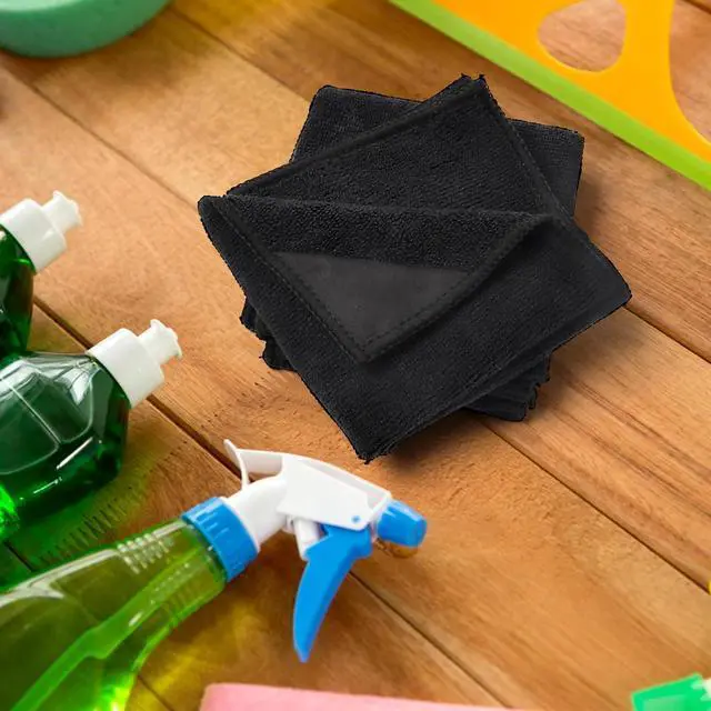 Alt view image 5 of 6 - 6 Pack Magnetic Cleaning Cloth Dry Erase Eraser for White Boards Whiteboard Cleaning Cloth for Dry Erase Board Reusable for Classroom Home Office (Black,10x10 Inch