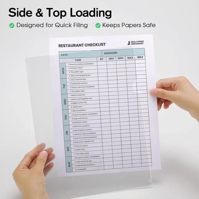 Alt view image 6 of 7 - KTRIO Clear Document Folders Project Pockets for 8.5x11 Paper, 12 Pack