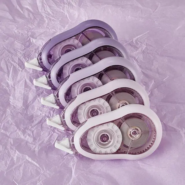 Alt view image 5 of 7 - White Correction Tape, 5 Pack, 65.62 Feet Correction Tape for School and Office, School & Office Supplies, (Purple)