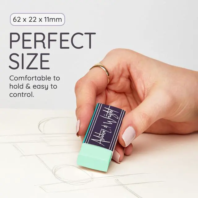 Alt view image 5 of 7 - Ashton and Wright - Classic Eraser - Latex Free Plastic Rubber - Pack of 5 Pastel