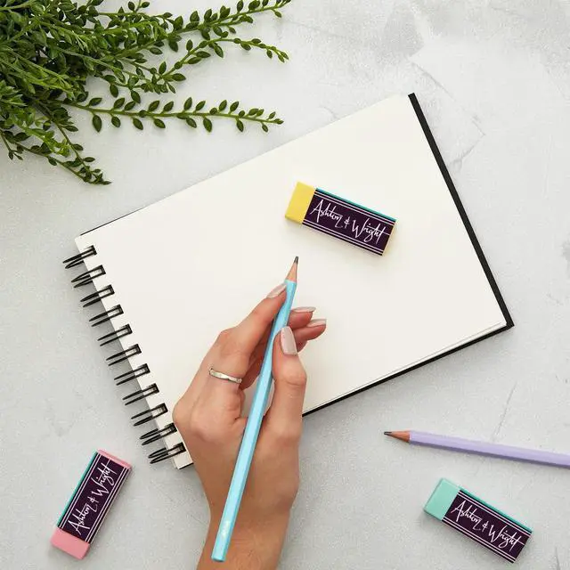 Alt view image 6 of 7 - Ashton and Wright - Classic Eraser - Latex Free Plastic Rubber - Pack of 5 Pastel