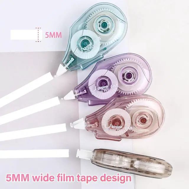 Alt view image 3 of 7 - Unjoo White Correction Tape (12pack, 6M/256, Tape Width 0.2in, 4 colors)