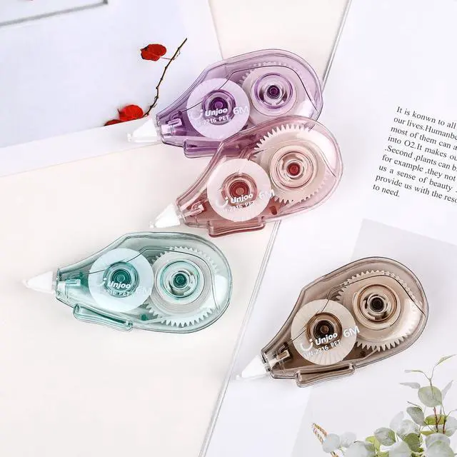 Alt view image 7 of 7 - Unjoo White Correction Tape (12pack, 6M/256, Tape Width 0.2in, 4 colors)