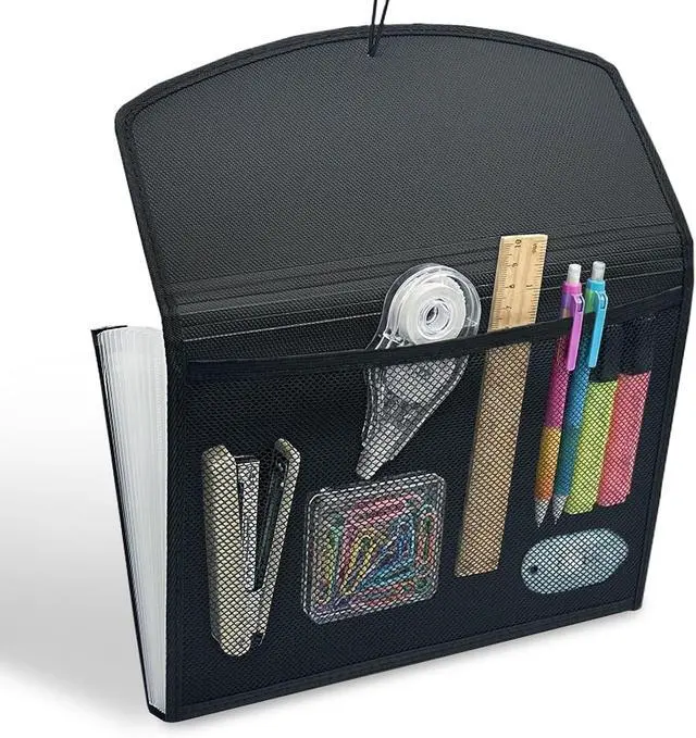 Alt view image 3 of 7 - H4D 13-Pocket Accordion File Organizer, Expanding File Folder, Black