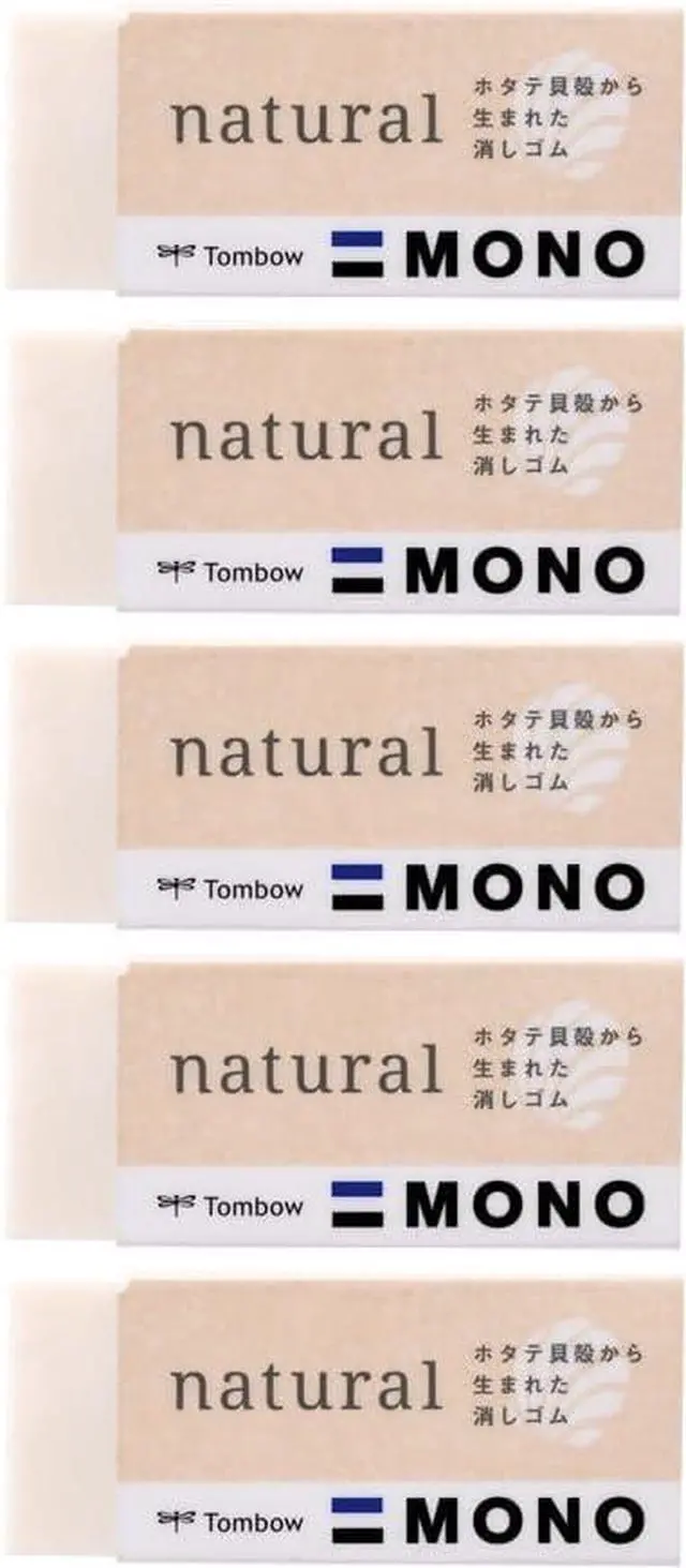 Main image of Tombow Pencil Eraser Mono Mono Natural S Biomass Mark 5 Pcs JCC-591AZ