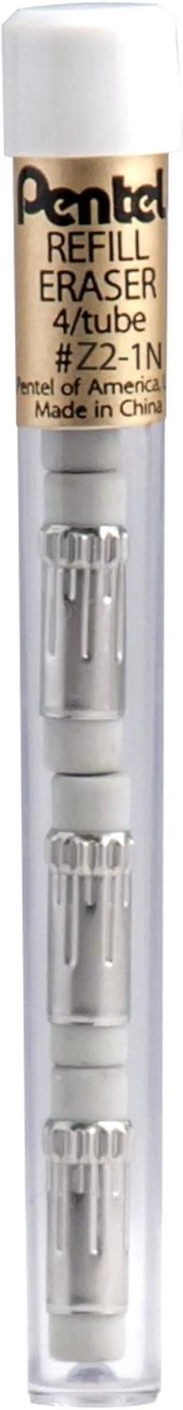 Alt view image 2 of 7 - Pentel Mechanical Pencil Eraser Refills, 20 Erasers - 5 Tubes Per Pack, 4 Erasers Per Tube