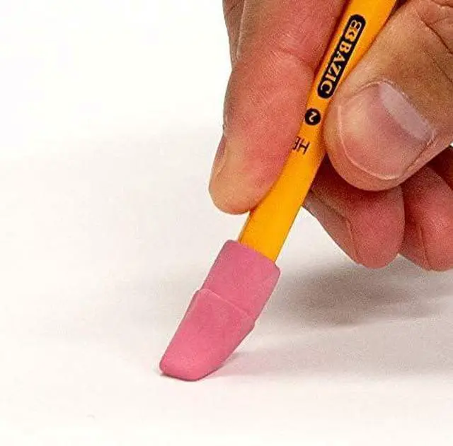 Alt view image 4 of 5 - BAZIC Products Pink Pencil-Top Eraser Caps, Latex-Free, PVC-Free, 20 Count