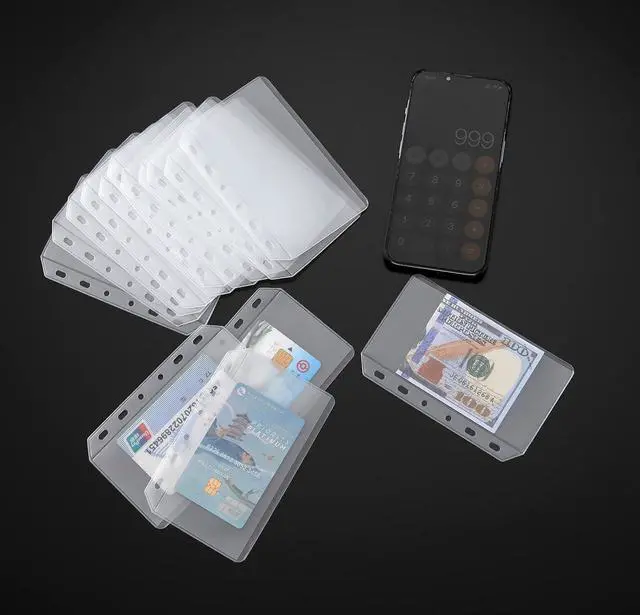 Alt view image 3 of 5 - UMSICHT 15pcs A7 Mini Binder Pockets with No Zippers, Zipless Budget Envelopes for Cash System, A7 Binder Pouch for 6 Ring Binder, Money Folder Organizer for Cash.