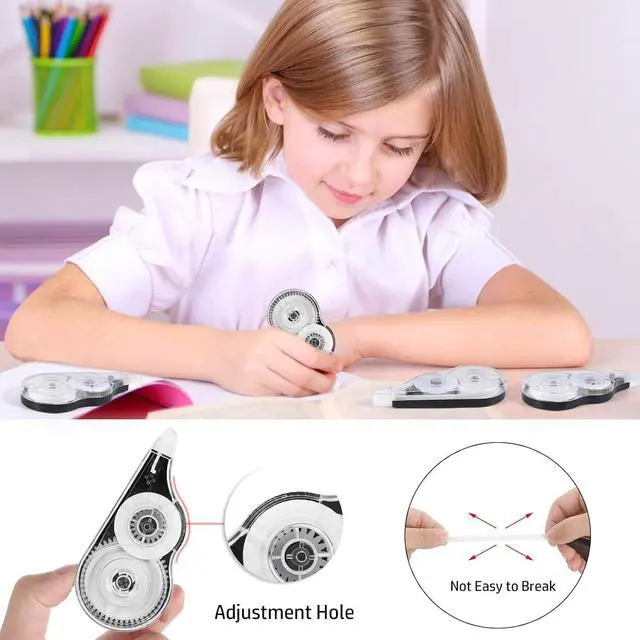 Alt view image 6 of 7 - BESARME 12 Pack Correction Tape, 39 ft Each, 0.2 in Width