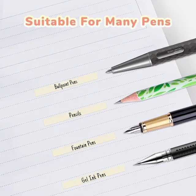 Alt view image 7 of 7 - Temiary 4P Correction Tapes, Beige Core Smooth Pull Out for Writing, Purple