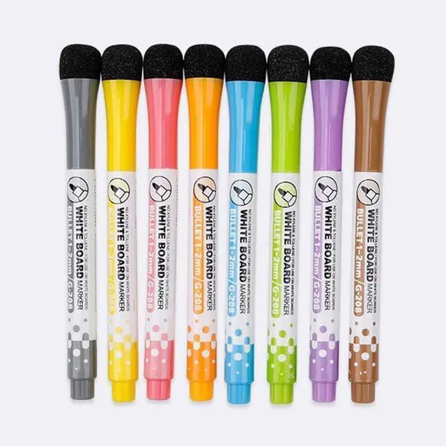 Alt view image 3 of 7 - 3 Pcs Magnetic Whiteboard Pen Writing Drawing Erasable Board Marker Office Supplies Erasable Whiteboard Pen Dry Erase and Highlighters(Yellow )This product is not suitable for children under 12