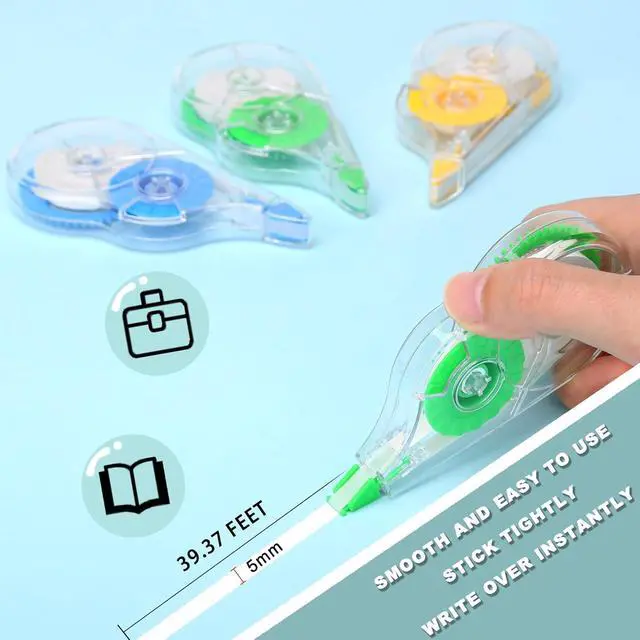 Alt view image 2 of 7 - White Correction Tape, 12 Pack, 39.37 Feet - Classic Design