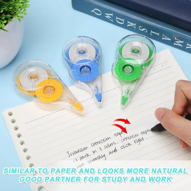 Alt view image 3 of 7 - White Correction Tape, 12 Pack, 39.37 Feet - Classic Design
