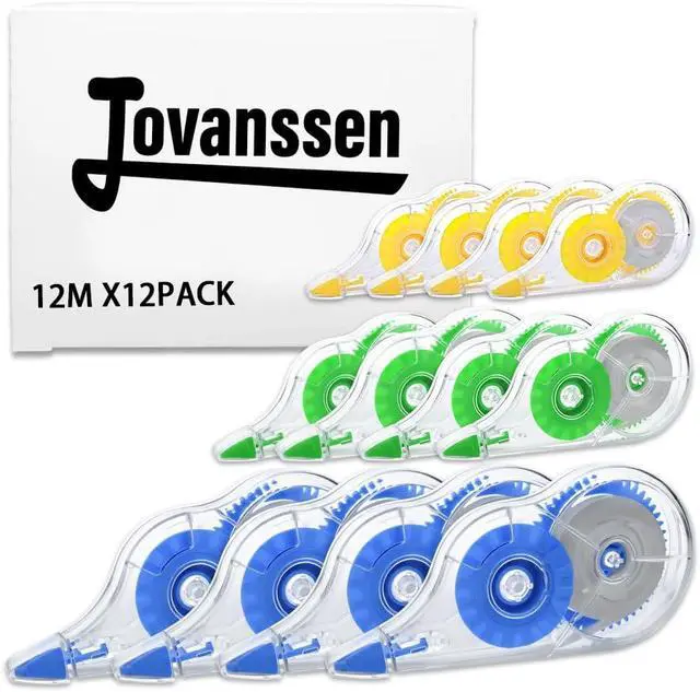 Alt view image 7 of 7 - White Correction Tape, 12 Pack, 39.37 Feet - Classic Design