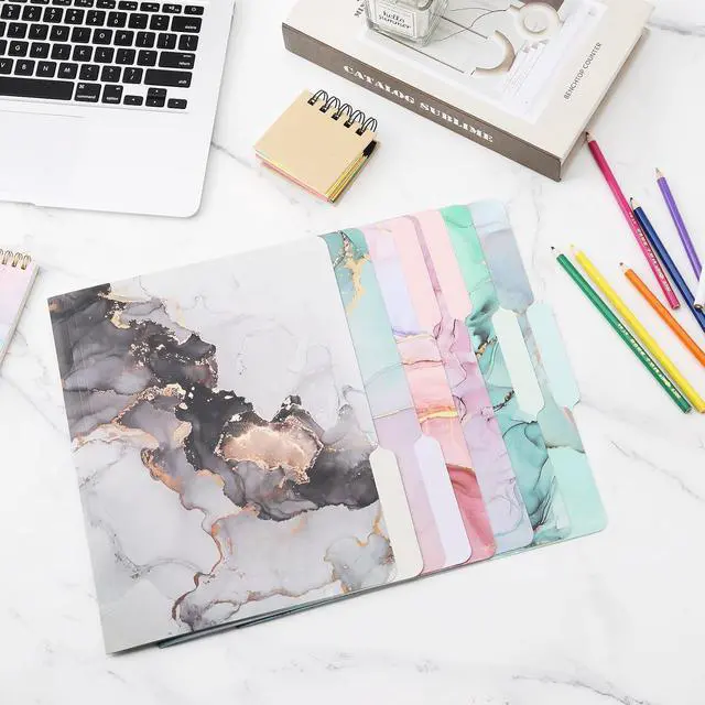 Alt view image 4 of 6 - Ddaowanx 12 Pcs Decorative File Folders,Cute Colored Manilla Folders