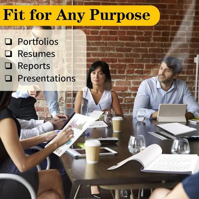 Alt view image 7 of 7 - Report Covers with Sliding Bar, Clear Report Covers for Letter-Size Paper