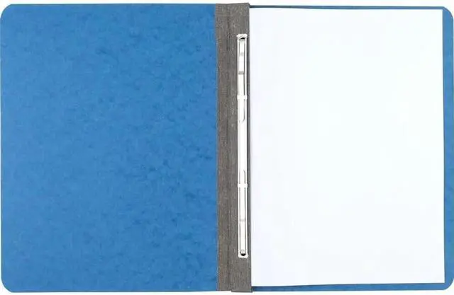 Main image of ACCO® Pressboard Report Cover with Fastener, Side Bound, 8 1/2" x 11", 60% Recycled, Light Blue
