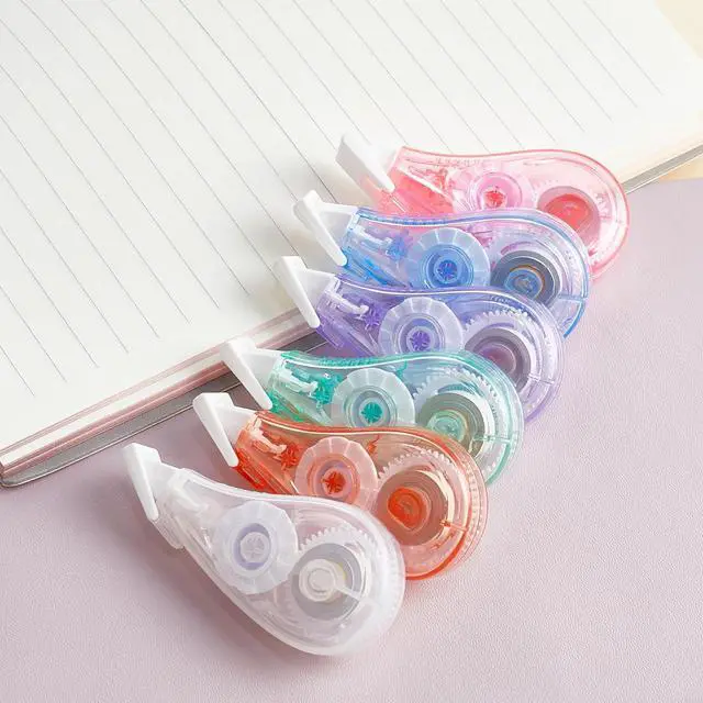 Alt view image 5 of 6 - White Correction Tape, 6 Pack, 13.13 ft Flip-Top Design