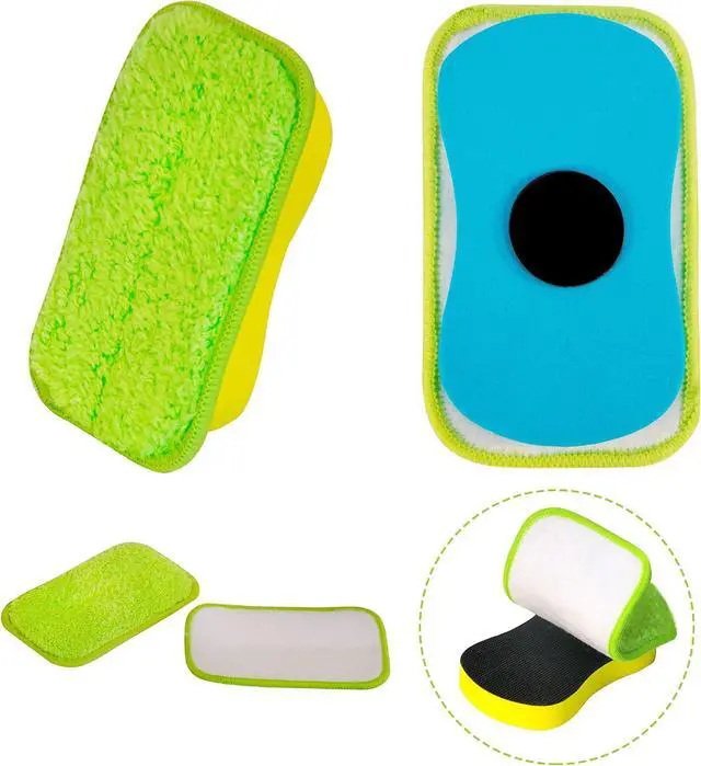 Main image of 2 Packs Chalkboard Eraser Washable Microfiber Cleaning Tool