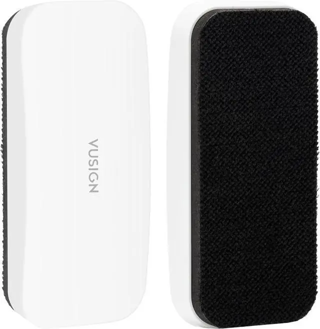 Main image of VUSIGN Magnetic Dry Erase White Board Eraser- 2 Pack, White